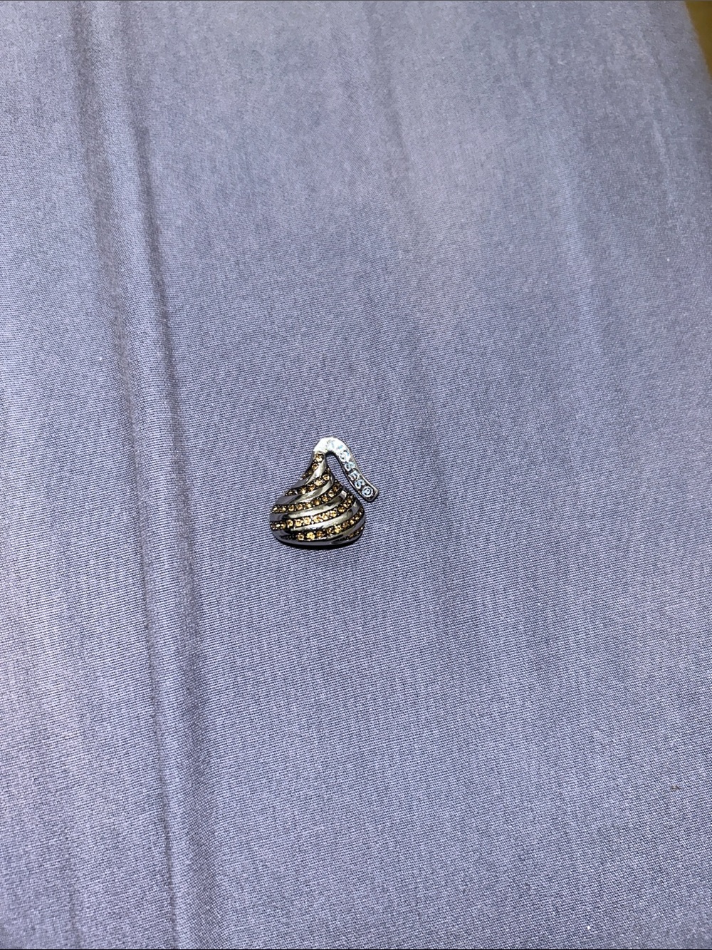 Rhinestone Hershey Kiss Pendant Charm